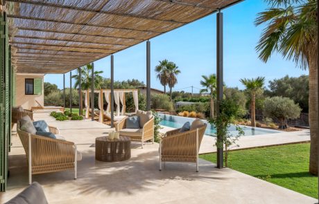 Terrace beside the pool